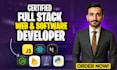 be full stack, frontend web developer, software developer, website development