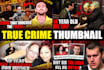 design amazing bodycam thumbnails, true crime thumbnails