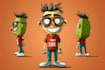 make a cartoon character design