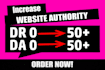increase domain rating DR 40 plus