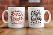 do custom typography coffee mug design or coffee mug design