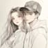 draw anime cute couple character design