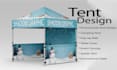 canopy tent roll up banner backdrop