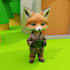 create cute 3d cartoon character model