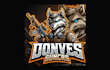 make awesome wolves gunner mascot logo with express delivery