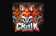 design high quality fox mask mascot logo with new concept