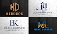 do custom initials or monogram logo designs with creativity