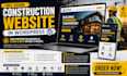 design construction website contractor website roofing website in wordpress
