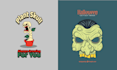 make custom skull mushroom logo
