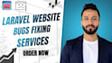 fix laravel bugs, optimize website speed and performance