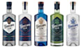 do label and logo for gin, wine, vodka, whiskey, mead, liquor