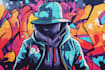 do graffiti font logo and illustration
