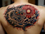 do a tattoo design in japanese style