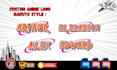 custom make anime logo your name