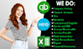 setup, cleanup, and bookkeeping in quickbooks online