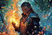 create a dnd character art and dnd character art
