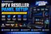 set up unlimited reseller panel, strong 8k, dream 4k, lion ott, trex, tivione