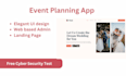 develop event app, event booking app, event planning app, event management app