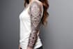 create sleeve tattoo design in geometric style