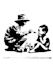 create lineart stencil banksy style