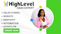 setup go high level saas snapshot, gohighlevel automations