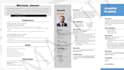 make a professional resume design or a modern cv template
