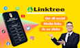 set up linktree beacons zaap landing page with attractive bio link