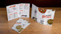 design a modern restaurant and menu card for your food business