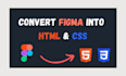 convert PSD, xd, or figma to HTML CSS with tailwind