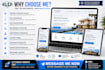 design a modern responsive business website or landing page
