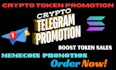 do memecoin promotion raise 500 sol telegram promotion hit 200k memecoin traders
