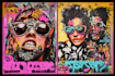 create graffiti pop art canvas designs and murals