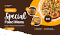 restaurant food menu, digital and TV screen menu design