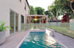 do backyard , patio , pool , terrace design