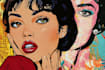 draw in pop art and comics style