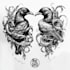 create a trash polka tattoo design