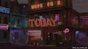 do 3d cyberpunk wallpaper background environment and concept art banner no ai