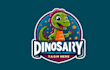 make different kids, dinosaurs, mascot logo for your company