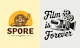 create hand drawn photograph film production logo