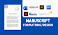 format manuscript, book typesetting, paperback design, format PDF, cover design