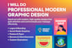 do professional modern graphic design