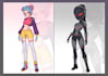 create a unique 2d character design and model sheet