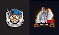 design mascot smoking hookah logo