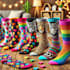 make a unique socks design art for you