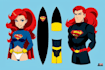 draw a superhero cartoon characters for you