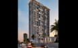 3d render high rise, skyscraper and commercial buildings