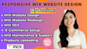 do wix website design wix website redesign wix studio wix seo ecommerce website