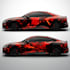 reate itasha car wrap design, racing car wrap