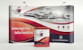 design trade show booth, tent, backdrop, podium, for your exhibition