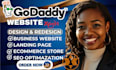 godaddy website redesign godaddy website design develop godaddy